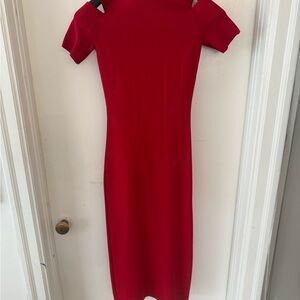 MICHAEL Michael Kors Red Midi Dress